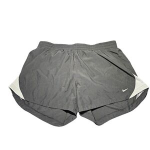 Nike Tempo Luxe Running Shorts Womens XL Black White Mesh Athletic Gym Workout